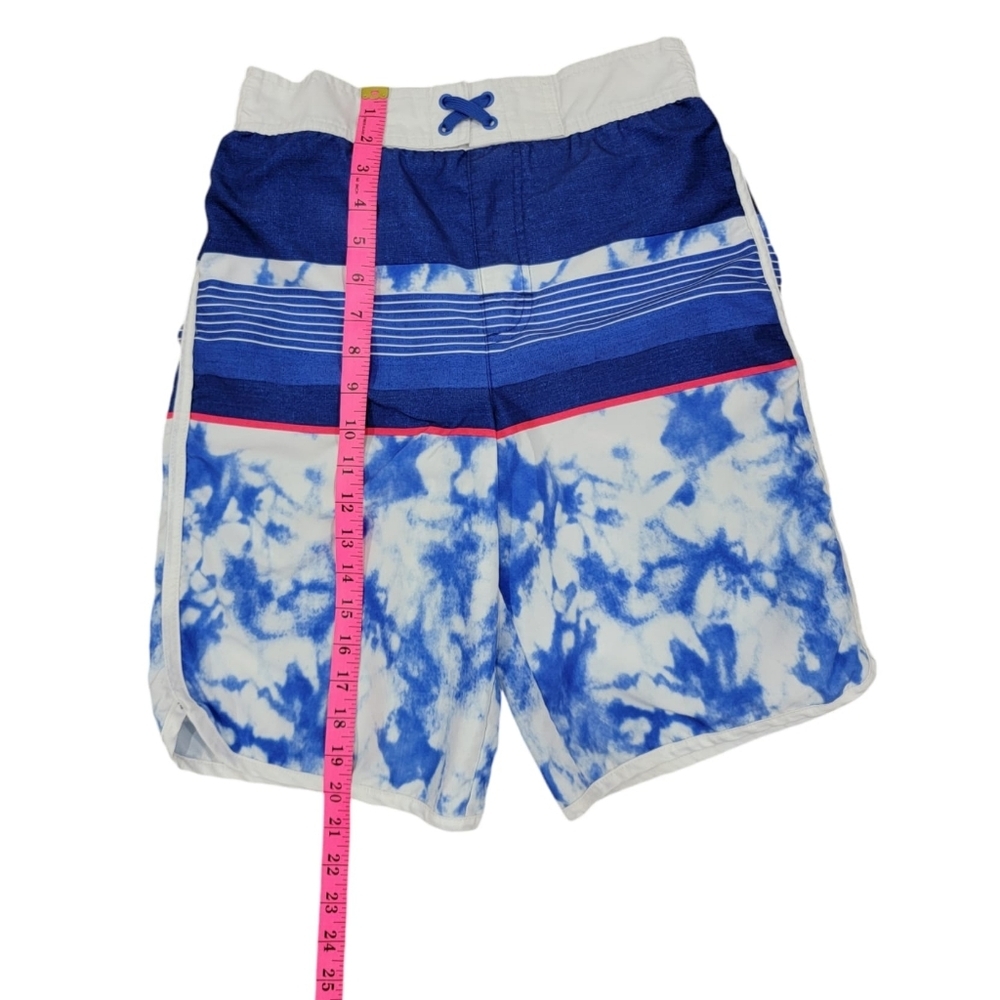 (B) Boys Swim Trunks Blue/White - Picture 6 of 8